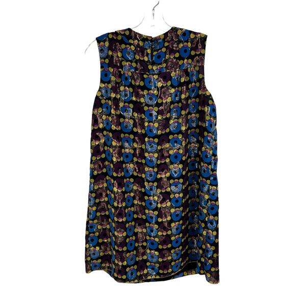 Anna Sui for Target Multicolor Metallic Geometric Print Sleeveless Mini Dress 9 - Picture 6 of 6
